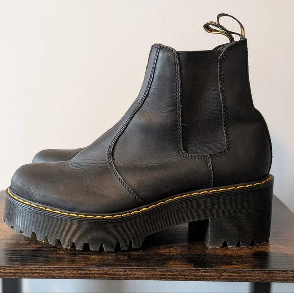 Dr. Martens Rometty Heeled Platform Chelsea Boots - Picture 5 of 13